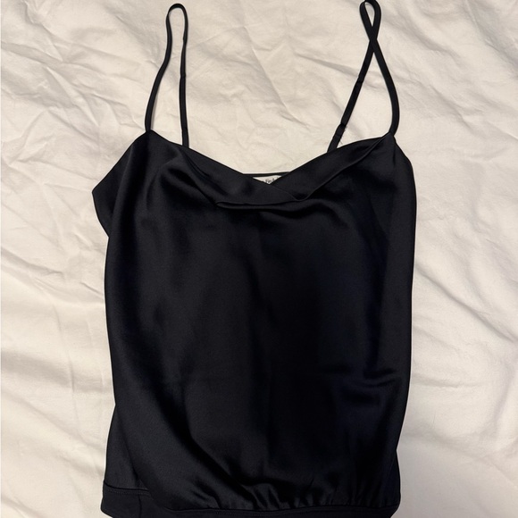 Abercrombie Cowl Neck Satin Camisole Bodysuit Size Small - Picture 1 of 4